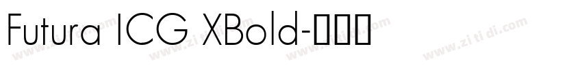 Futura ICG XBold字体转换